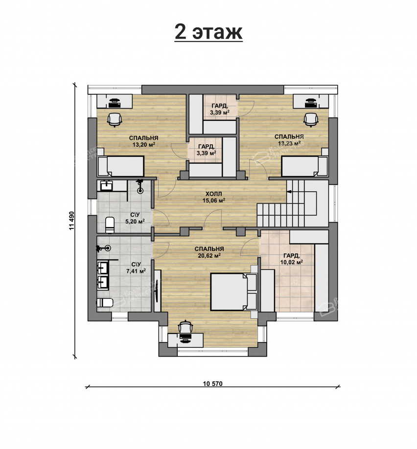 Дом из камня VZ-778